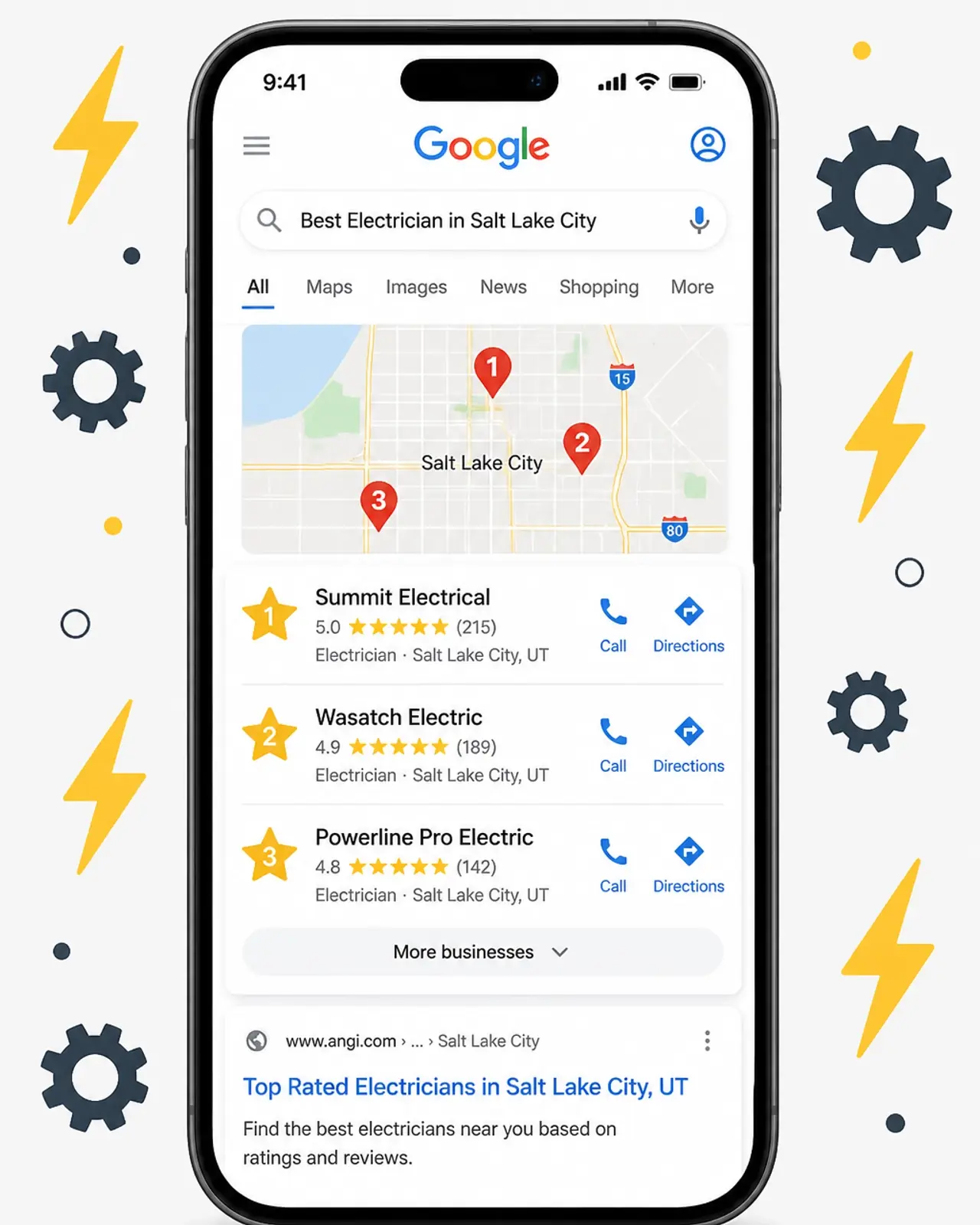 AI and Local SEO optimization for Utah electricians