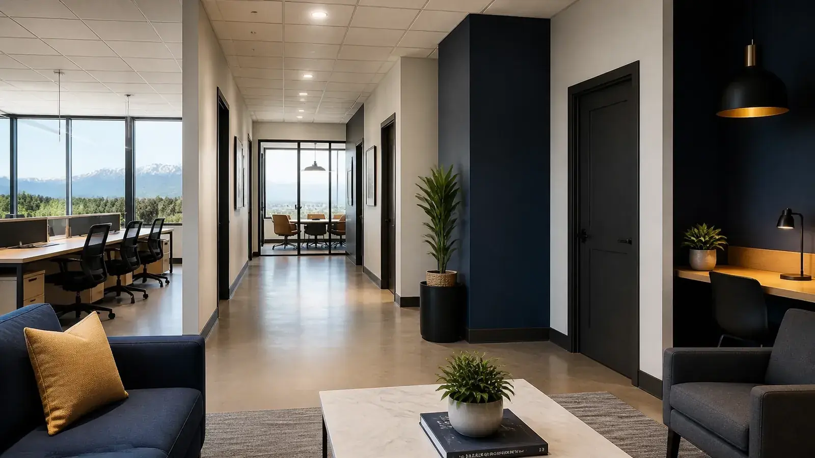 Professional commercial interior painting project in Utah