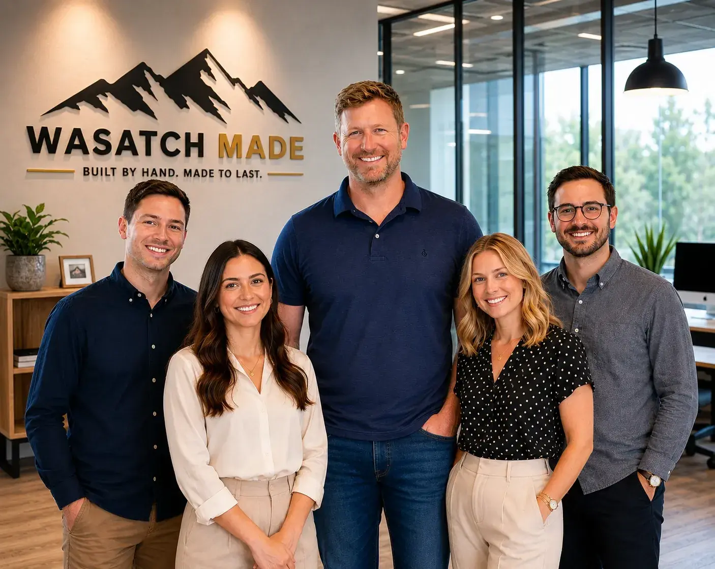 Wasatch Made team in its Ogden office, ready to help local businesses improve their marketing