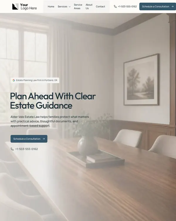 Alder Vale website template