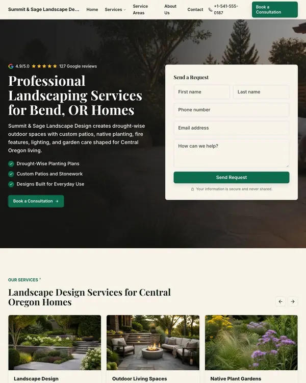 Summit Sage website template