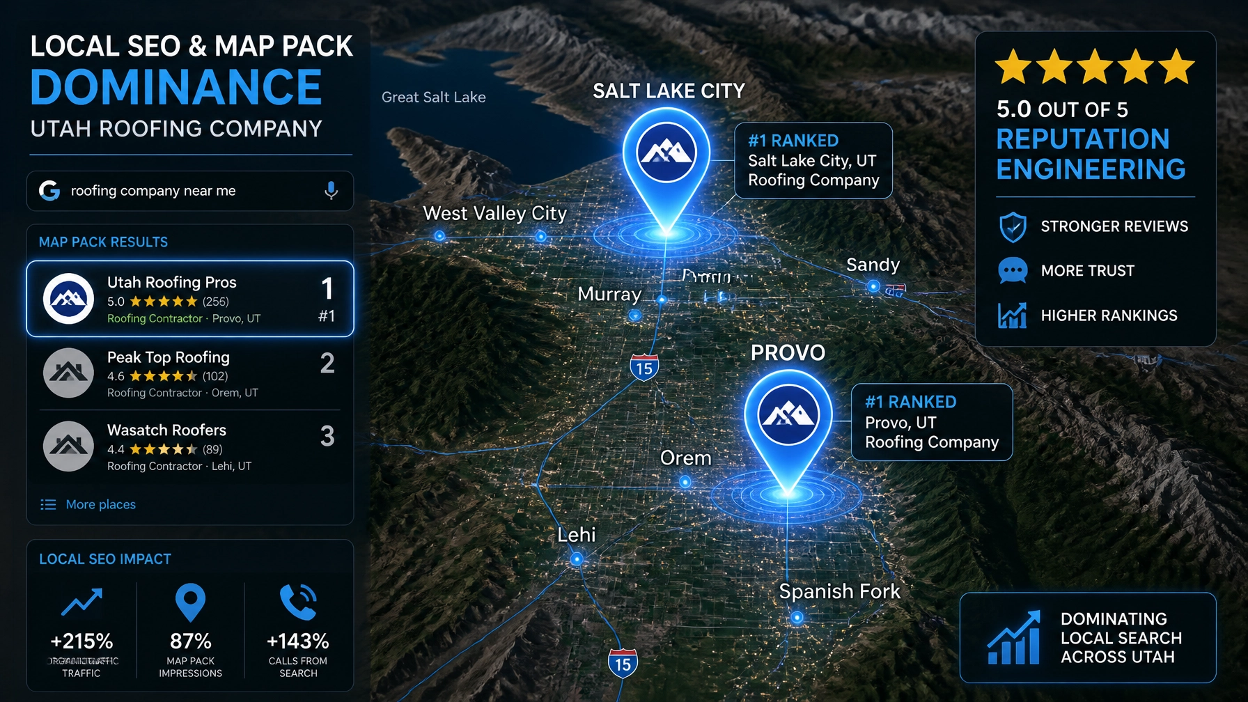 Utah Roofing Contractor Marketing in 2026: Winning Salt Lake City & Provo Homeowners Through Local SEO & AI Search