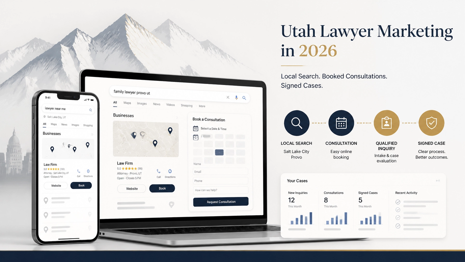 Utah Lawyer Marketing in 2026: How to Turn Salt Lake City and Provo Searches Into Qualified Cases